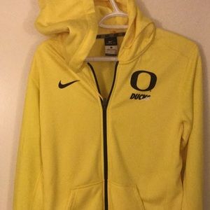 Men's Nike Dri Fit Oregon Ducks Zipper hoodie